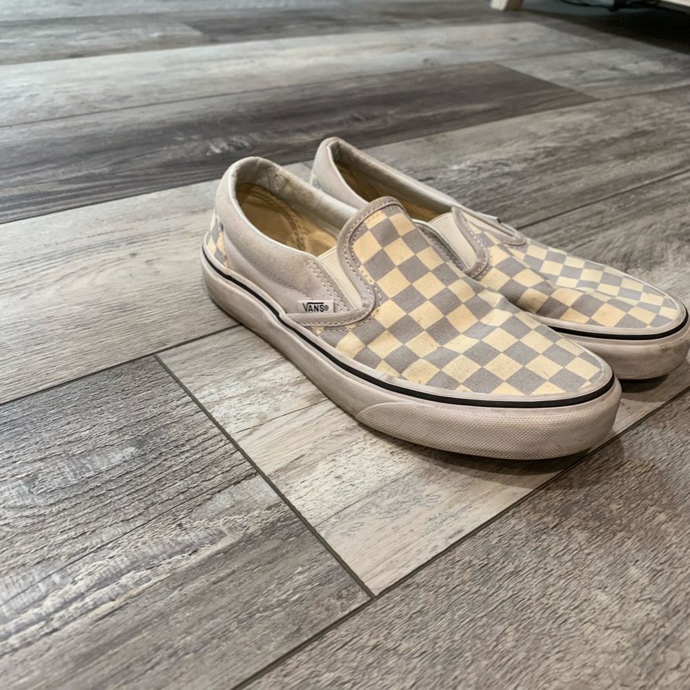 W7.5 Grey Checkered Vans - Picture 4 of 4